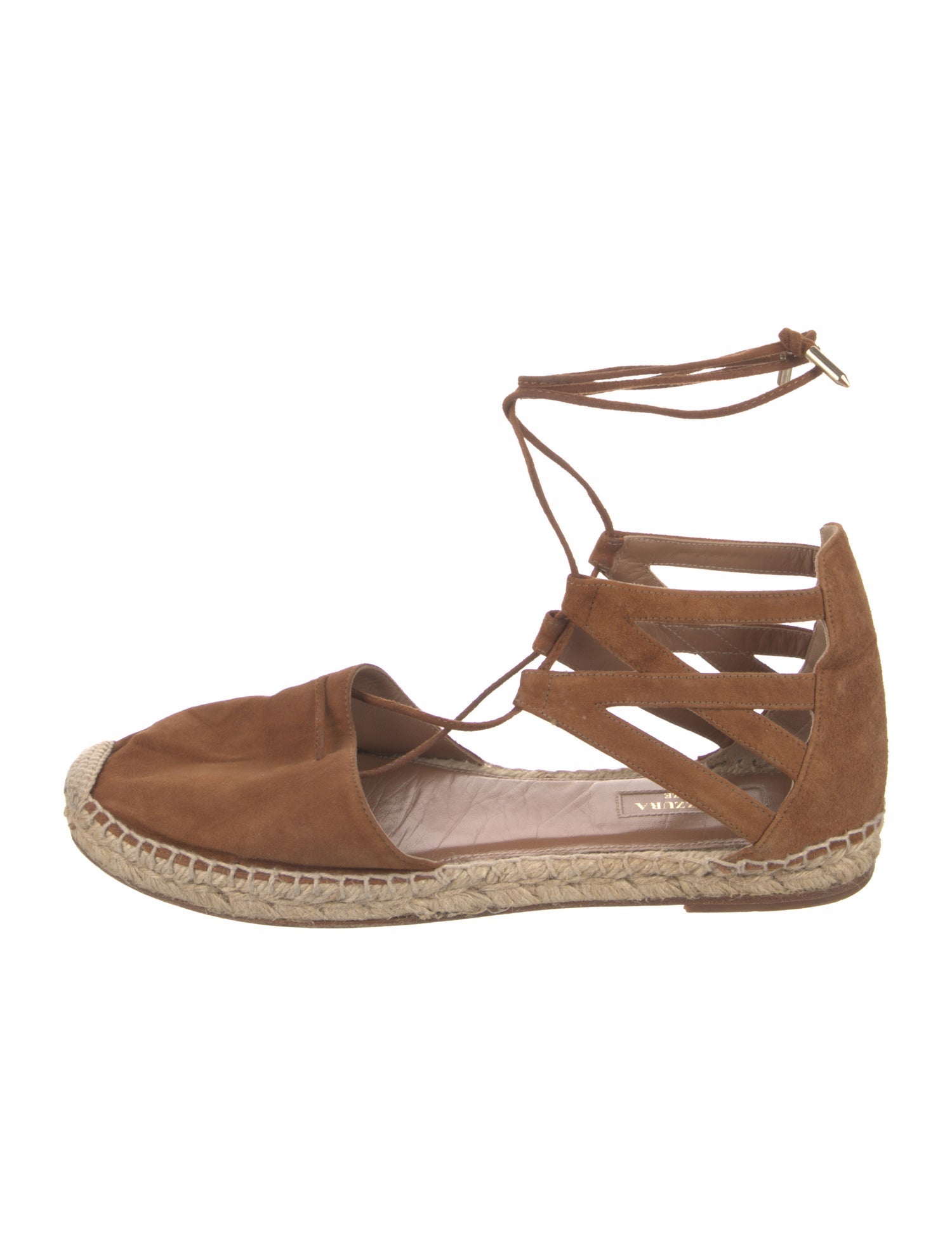 Aquazzura Suede D'Orsay Flats