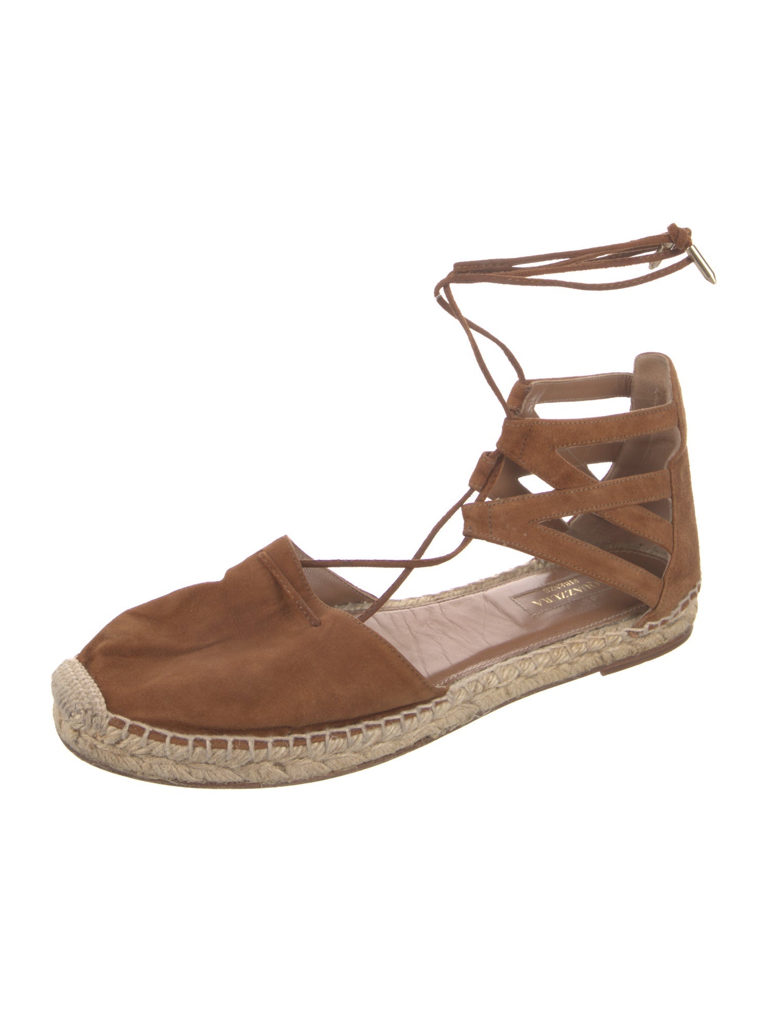 Aquazzura Suede D'Orsay Flats