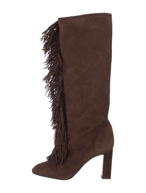 Aquazzura Suede Lace-Up Boots