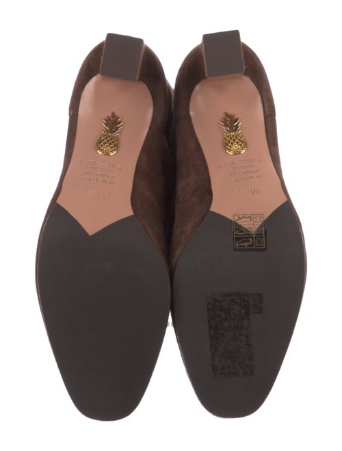 Aquazzura Suede Lace-Up Boots