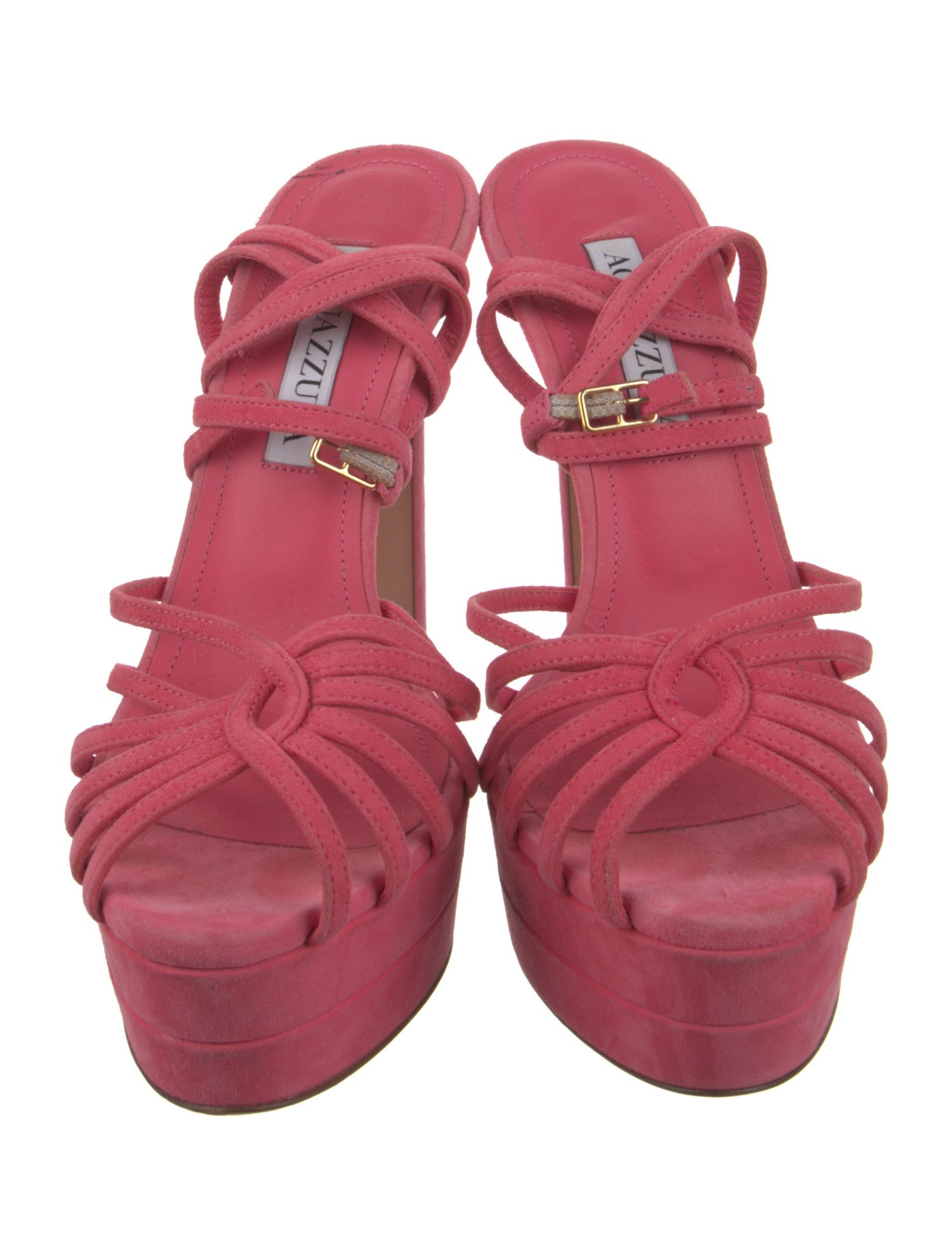 Aquazzura Suede Cutout Accent Gladiator Sandals