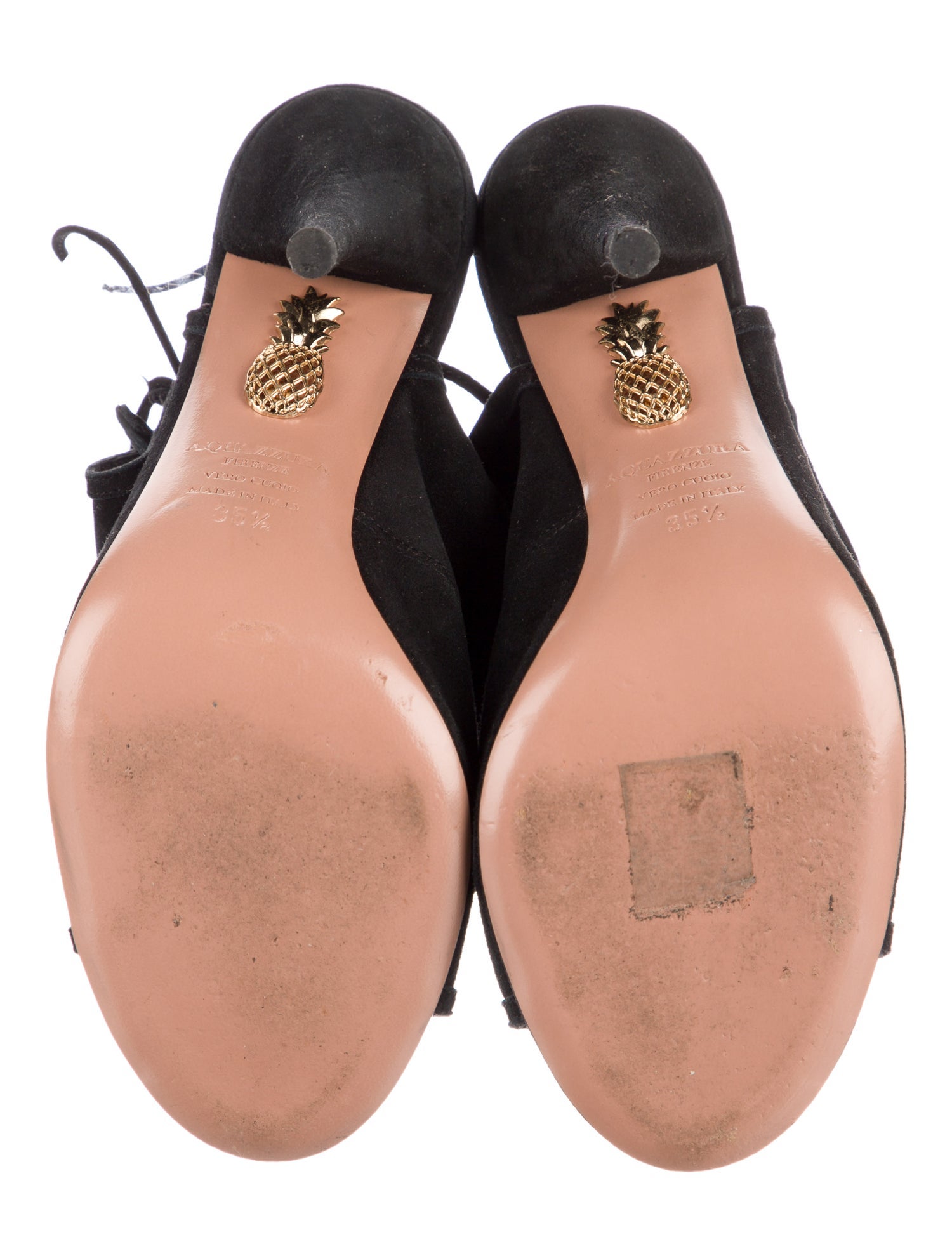 Aquazzura Suede Cutout Accent Sandals