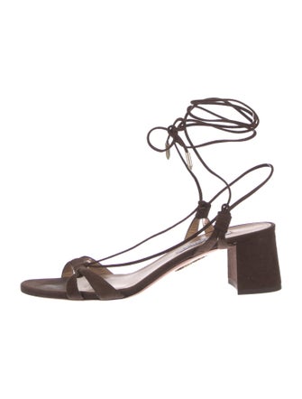 Aquazzura Suede Gladiator Sandals