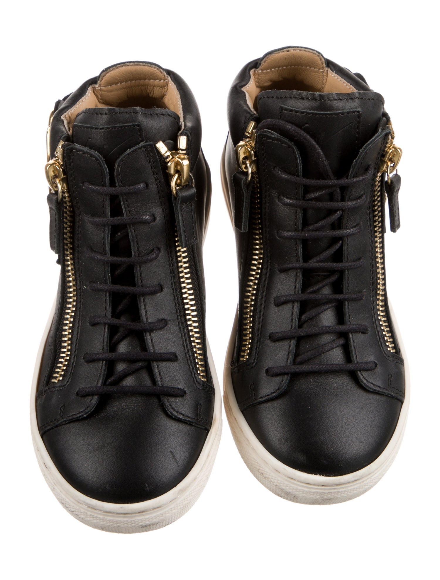 Giuseppe Zanotti Girls' Leather High Top Sneakers