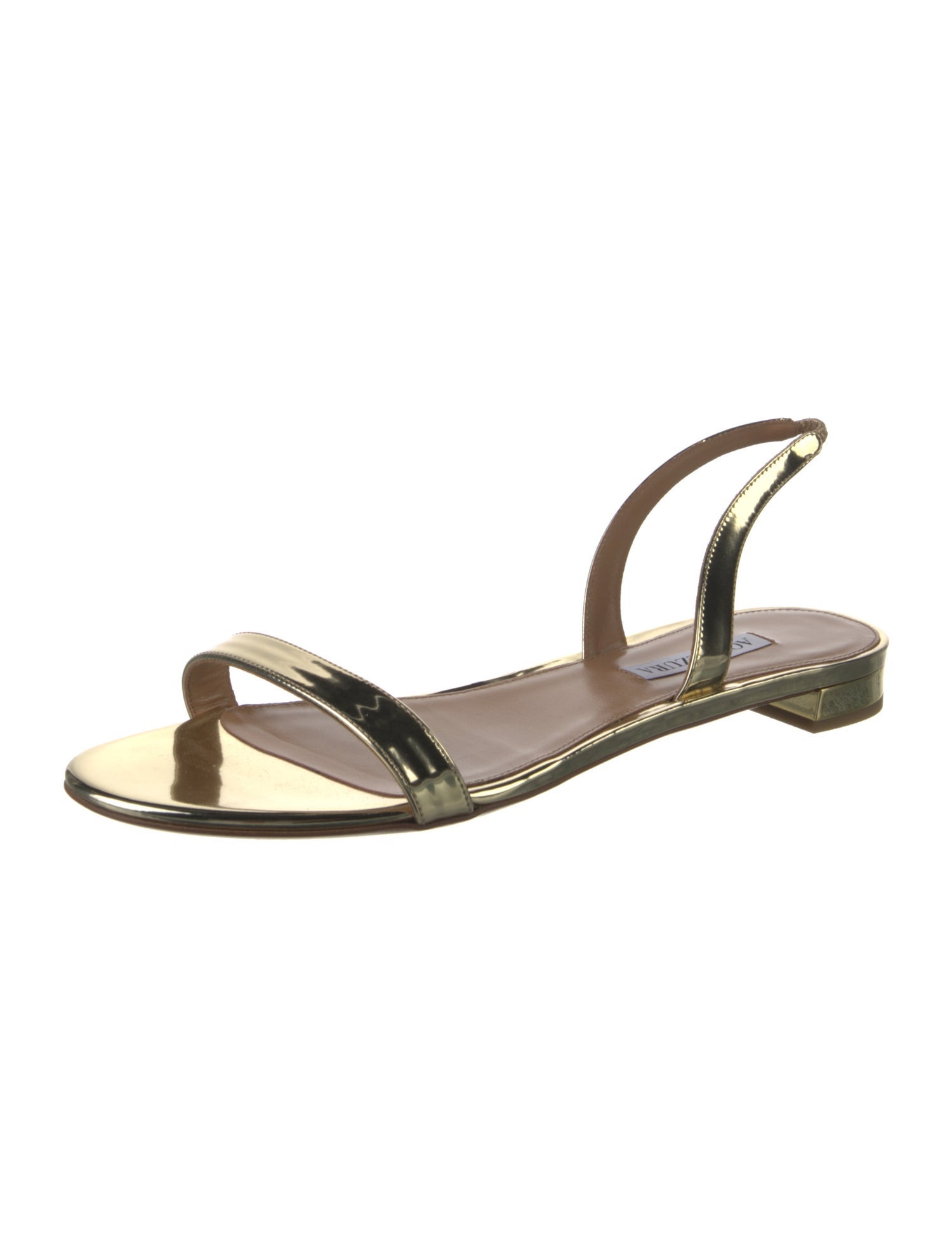 Aquazzura Patent Leather Slingback Sandals