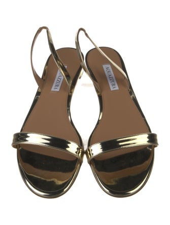 Aquazzura Patent Leather Slingback Sandals