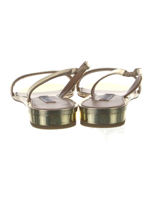 Aquazzura Patent Leather Slingback Sandals