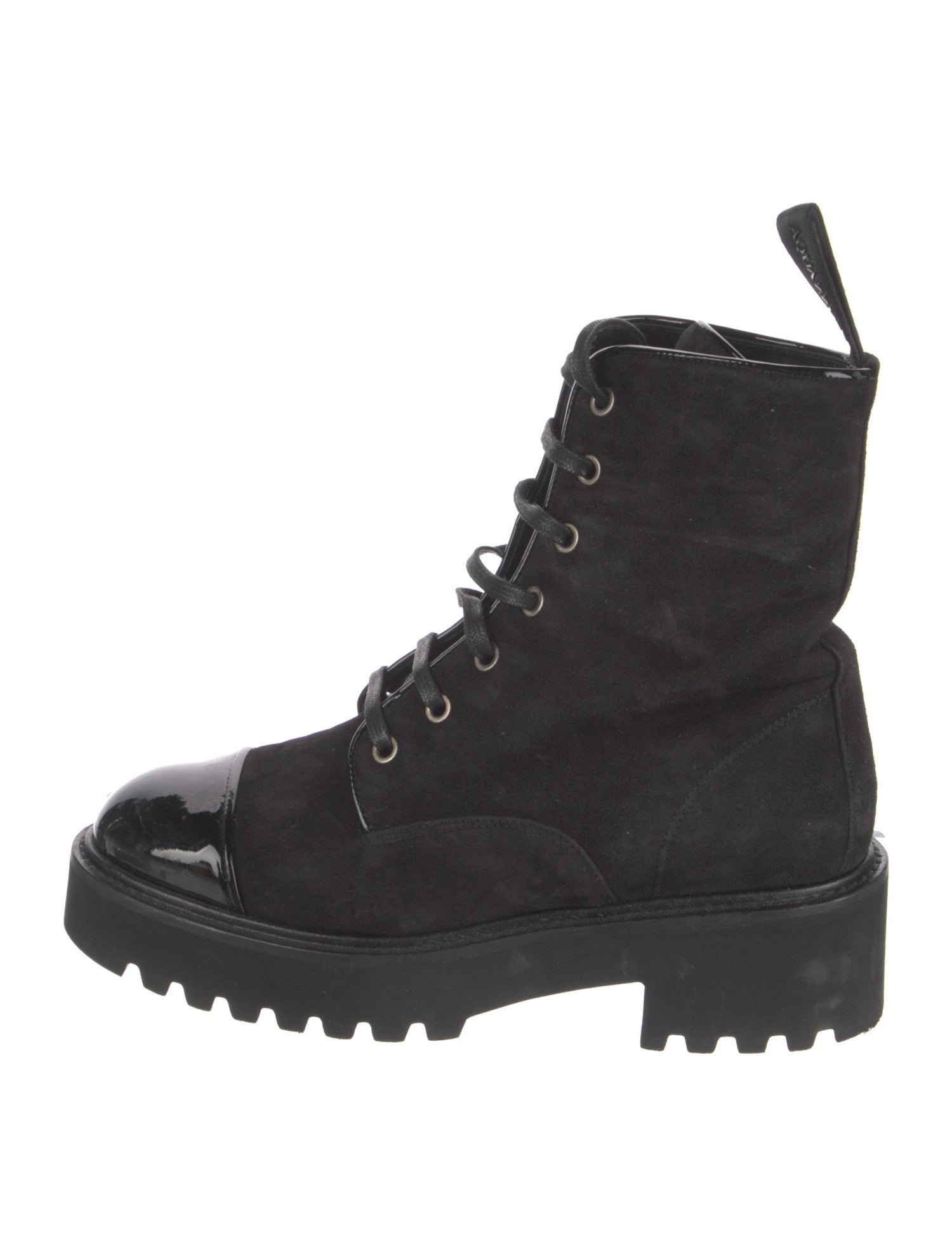 Aquazzura Suede Combat Boots