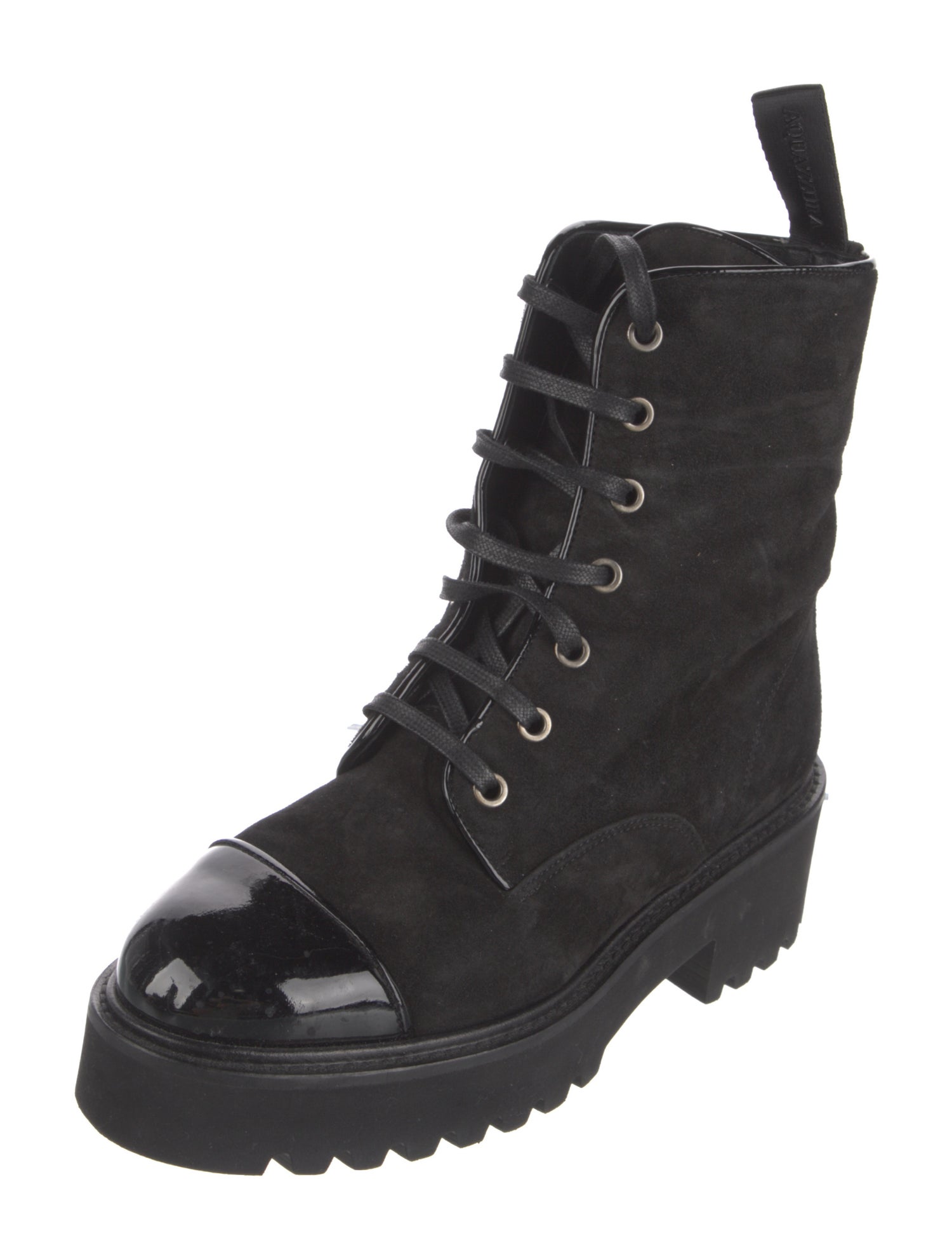 Aquazzura Suede Combat Boots