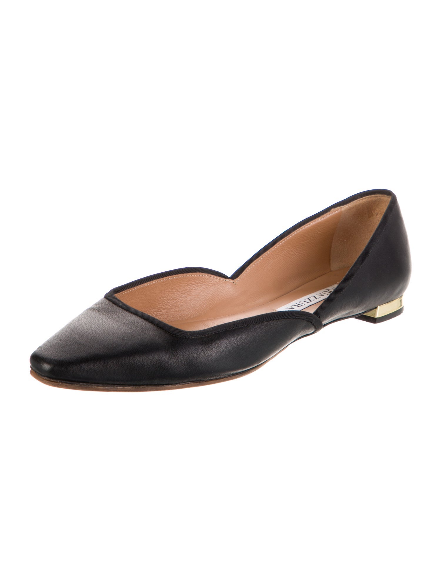 Aquazzura Leather Ballet Flats