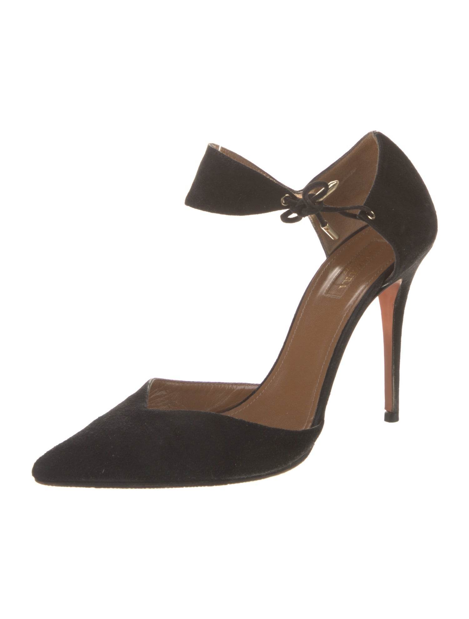 Aquazzura Suede D'Orsay Pumps