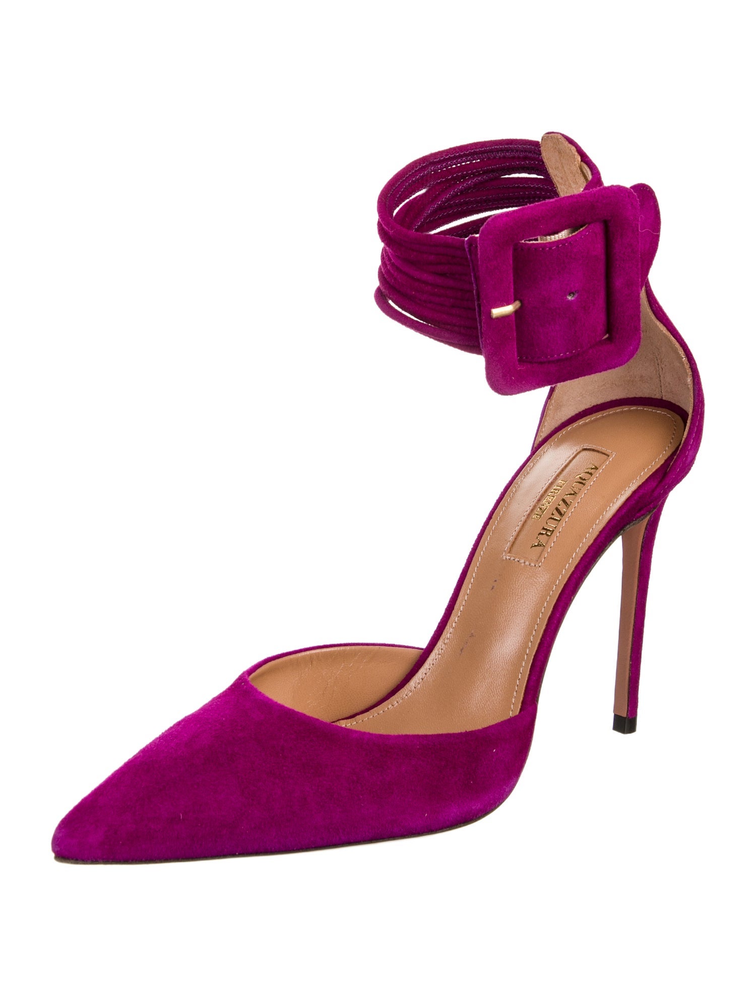 Aquazzura Suede D'Orsay Pumps