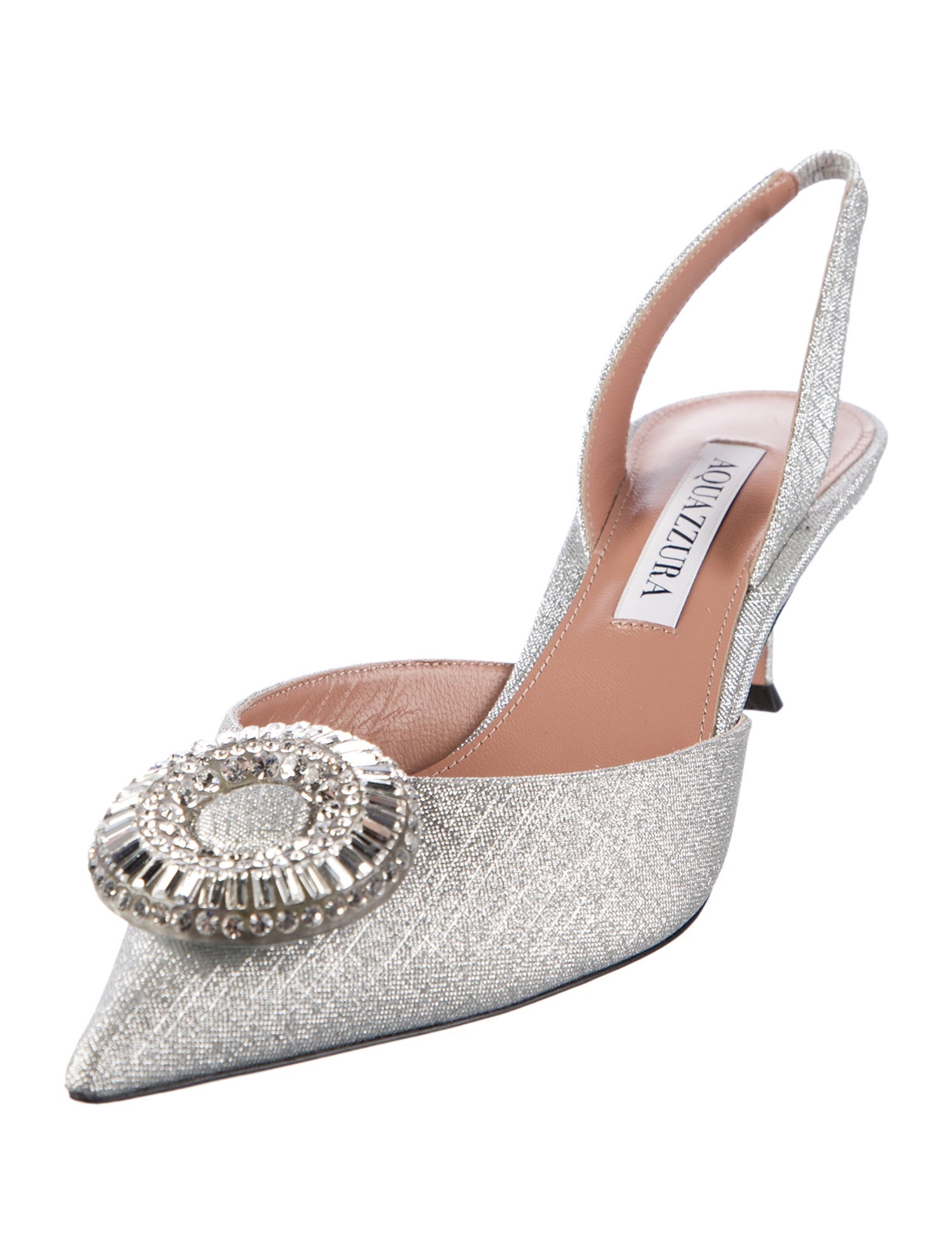 Aquazzura Glitter Glitter Accents Slingback Pumps w/ Tags