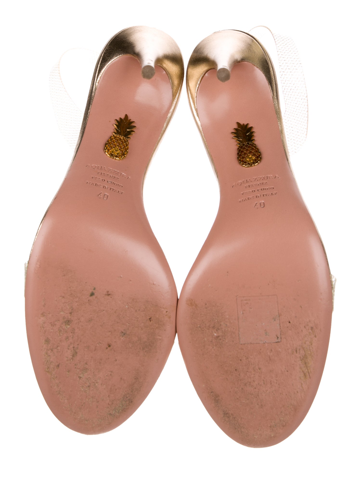 Aquazzura PVC Slingback Sandals