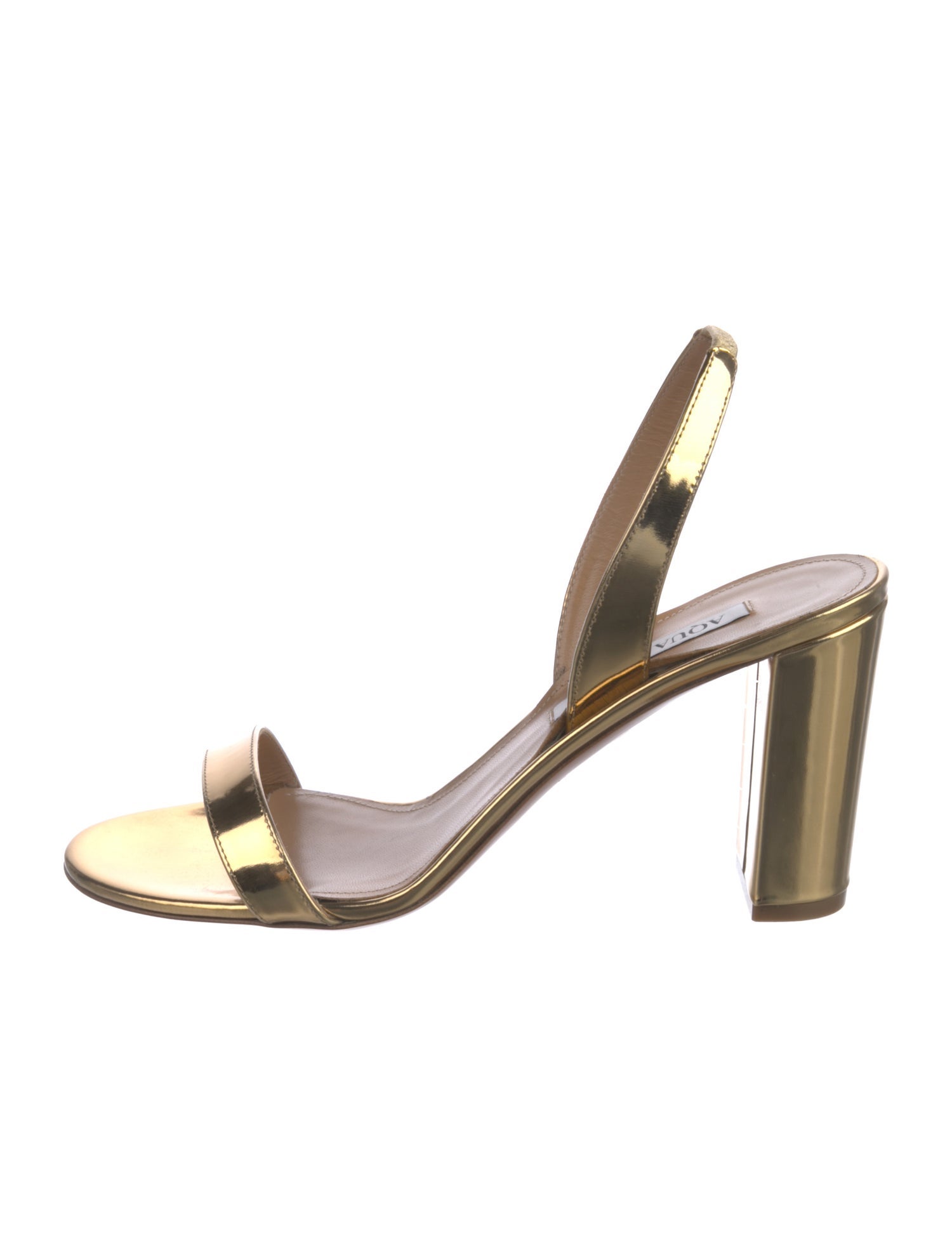 Aquazzura Patent Leather Slingback Sandals