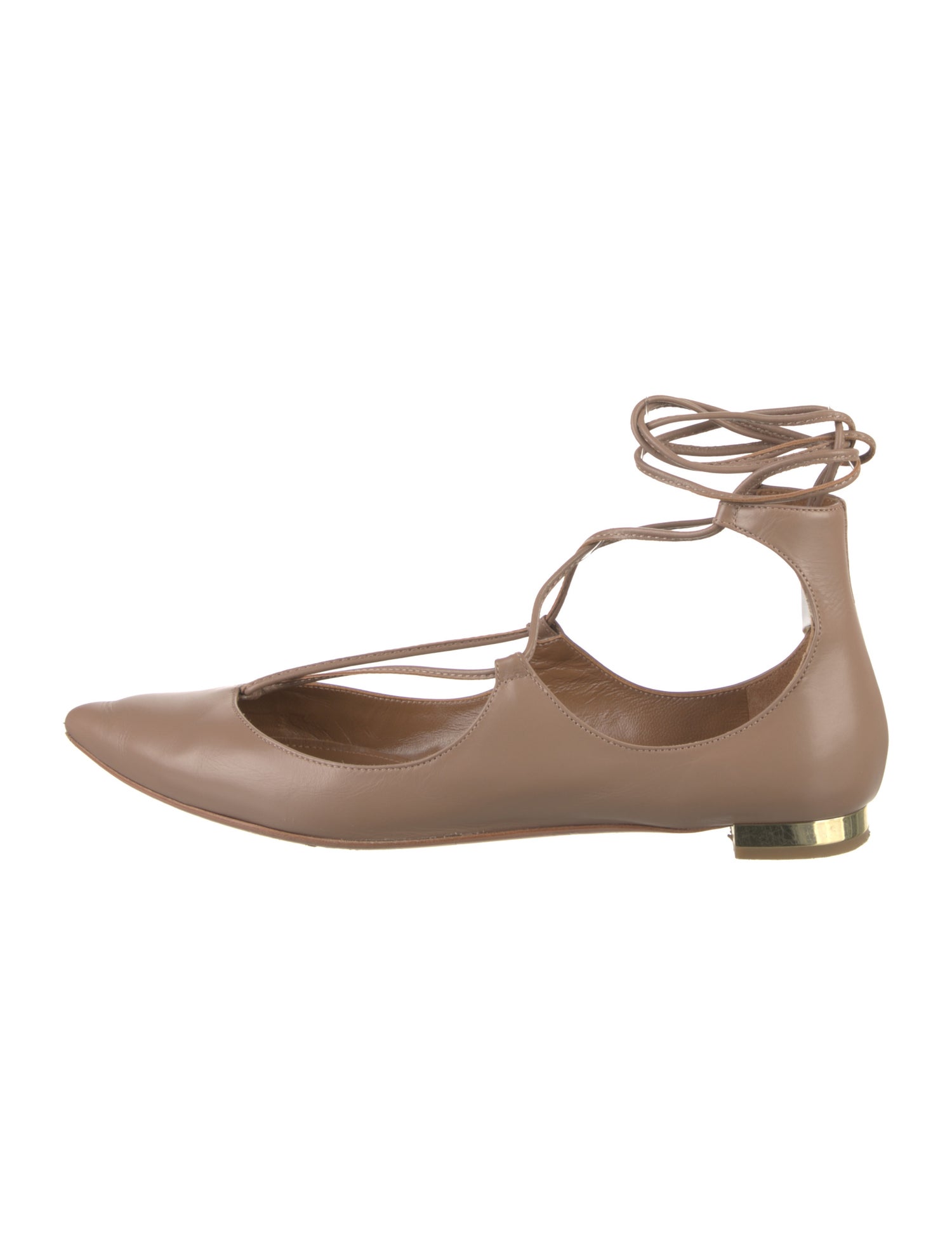 Aquazzura Leather Flats