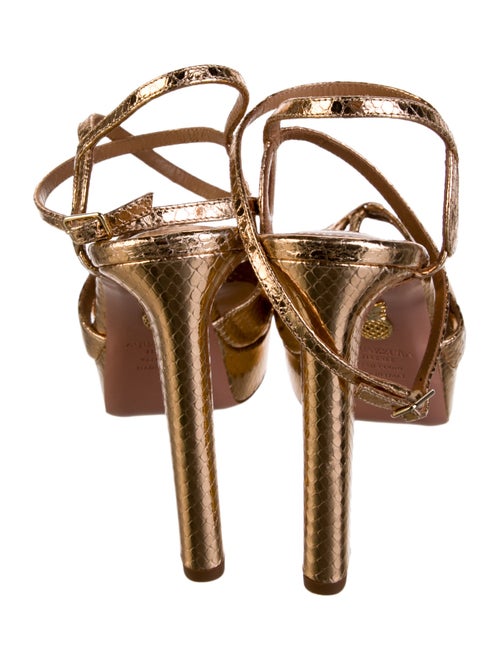 Aquazzura Embossed Leather Slingback Pumps