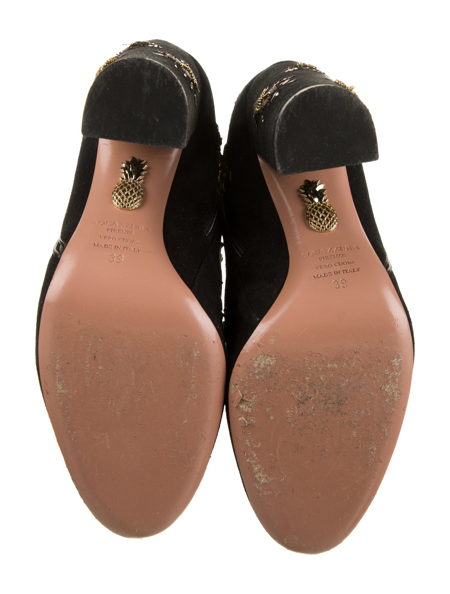 Aquazzura Suede Beaded Accents Boots