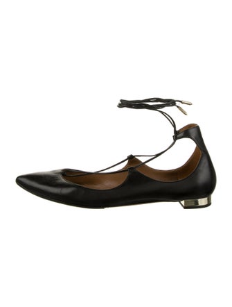 Aquazzura Leather Ballet Flats