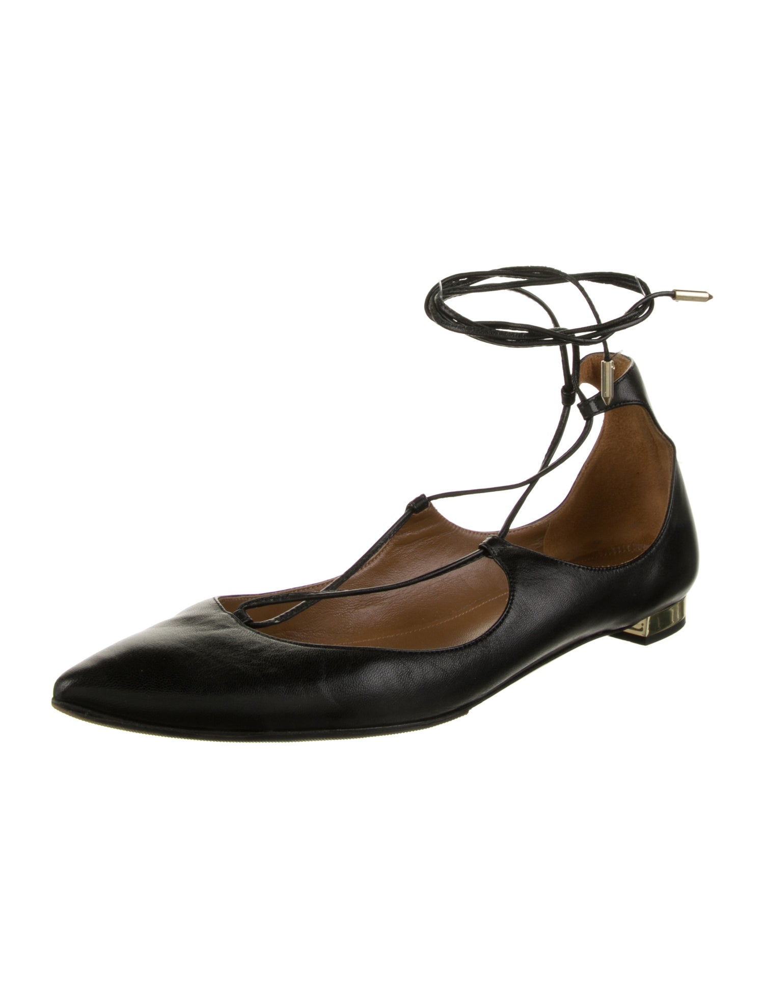 Aquazzura Leather Ballet Flats