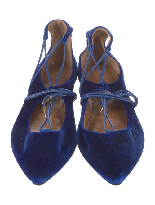 Aquazzura Velvet Flats
