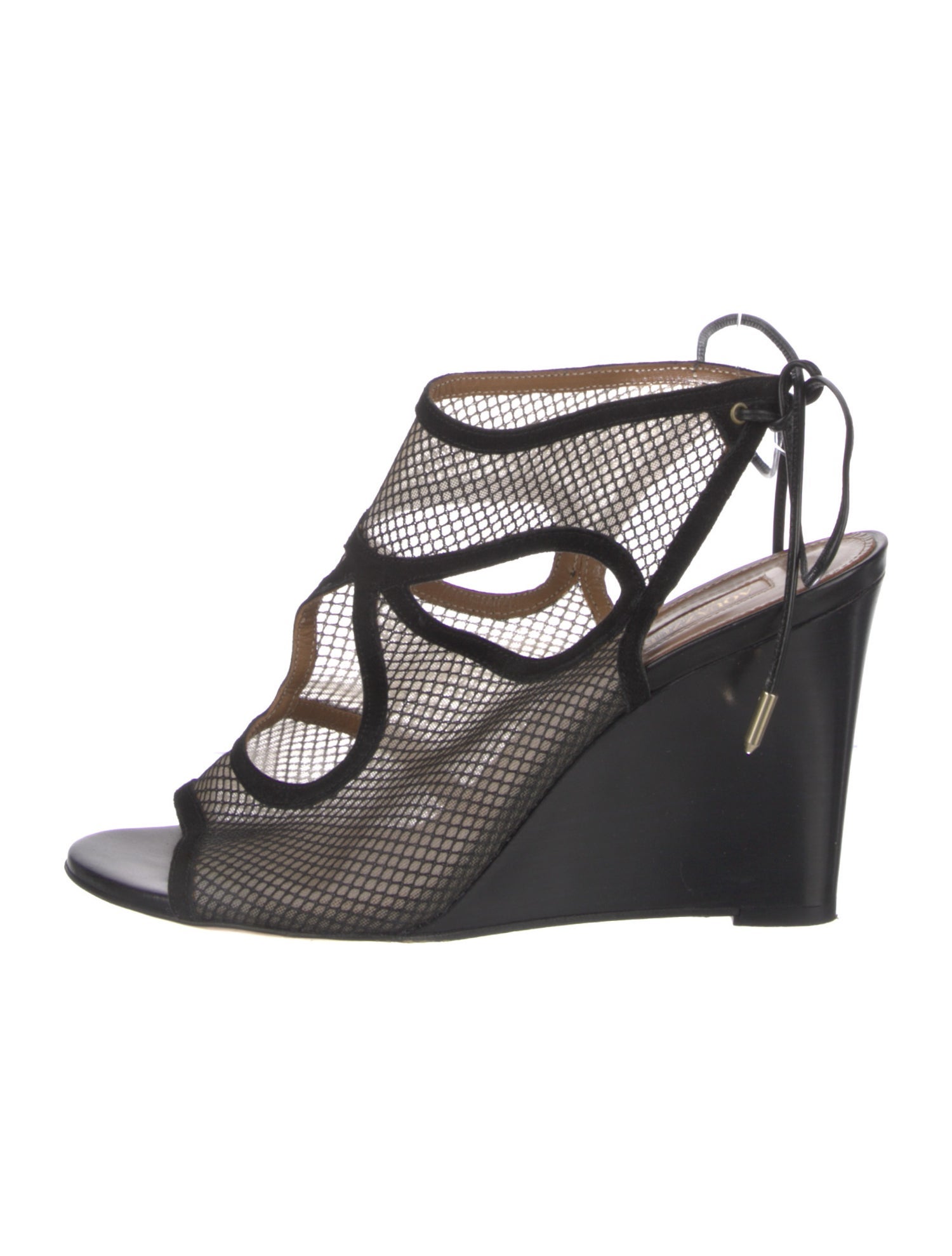 Aquazzura Leather Printed Sandals