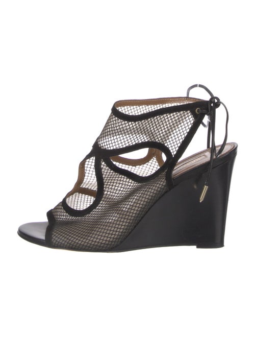 Aquazzura Leather Printed Sandals