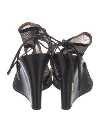 Aquazzura Leather Printed Sandals