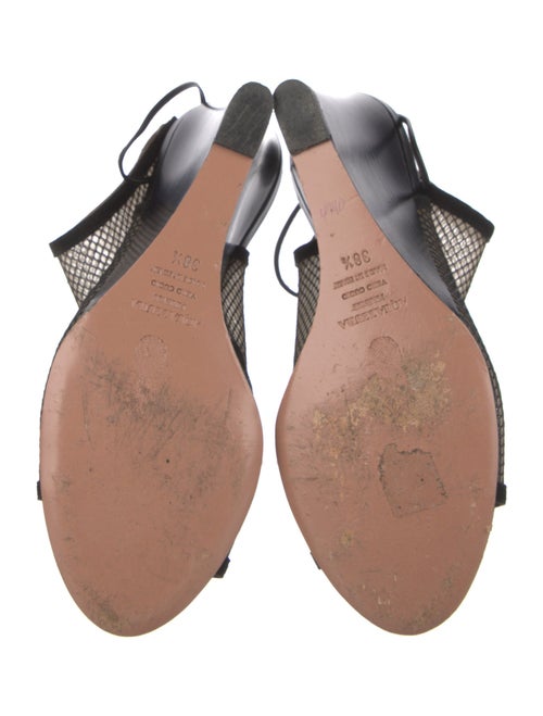 Aquazzura Leather Printed Sandals