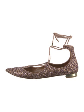 Aquazzura Glitter Flats