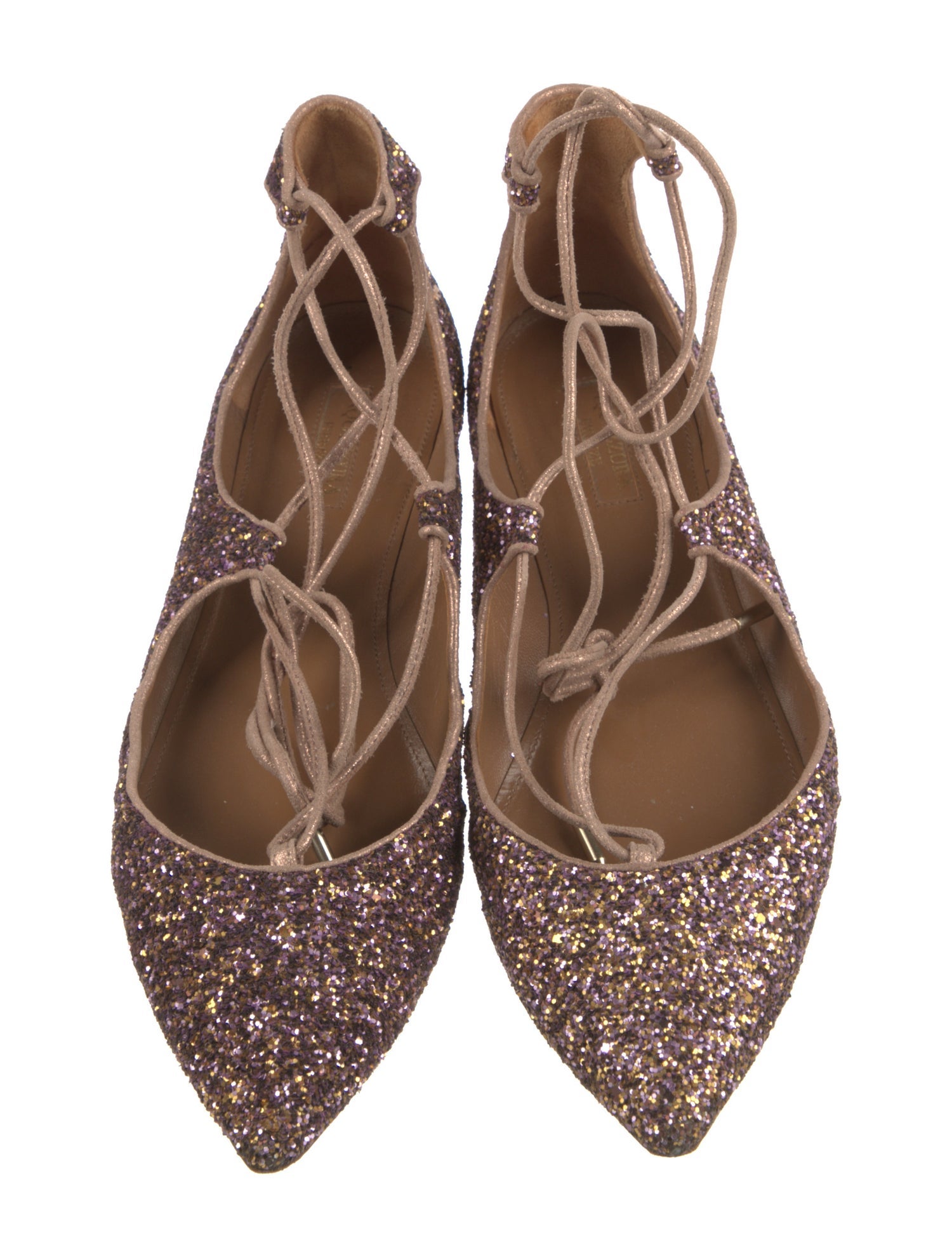Aquazzura Glitter Flats