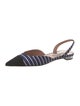 Aquazzura Striped Slingback Flats