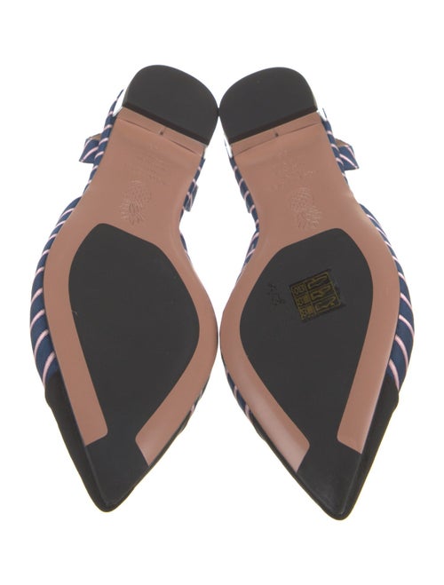 Aquazzura Striped Slingback Flats