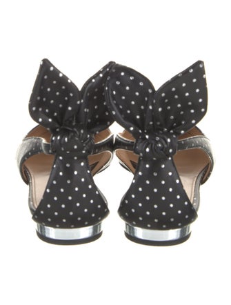 Aquazzura Leather Slingback Flats