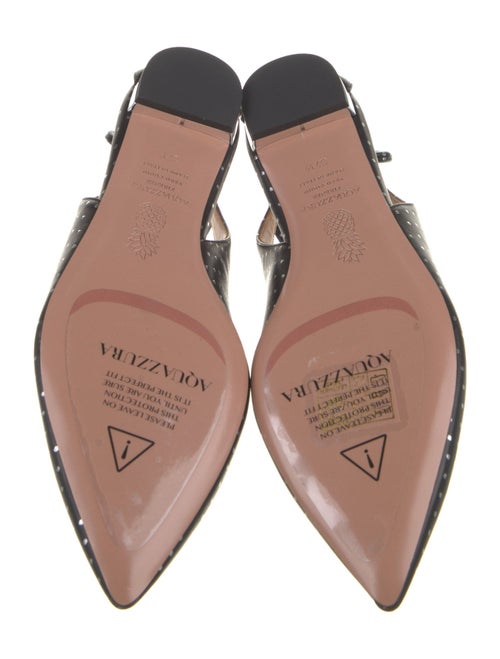 Aquazzura Leather Slingback Flats