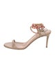 Aquazzura Leather Chain-Link Accents Sandals