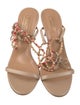 Aquazzura Leather Chain-Link Accents Sandals