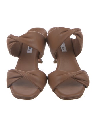 Aquazzura Leather Slides