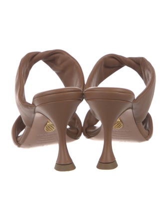 Aquazzura Leather Slides