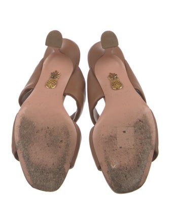 Aquazzura Leather Slides