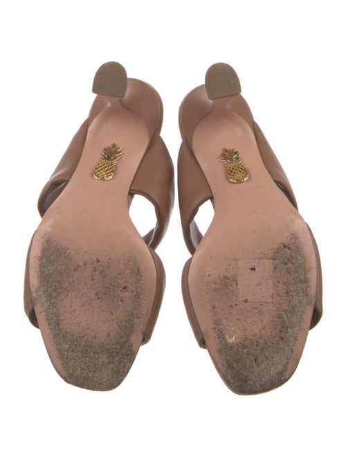 Aquazzura Leather Slides