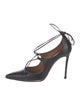 Aquazzura Leather T-Strap Pumps