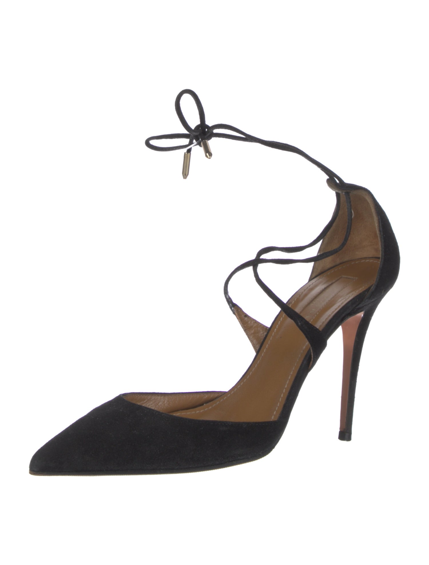 Aquazzura Suede D'Orsay Pumps