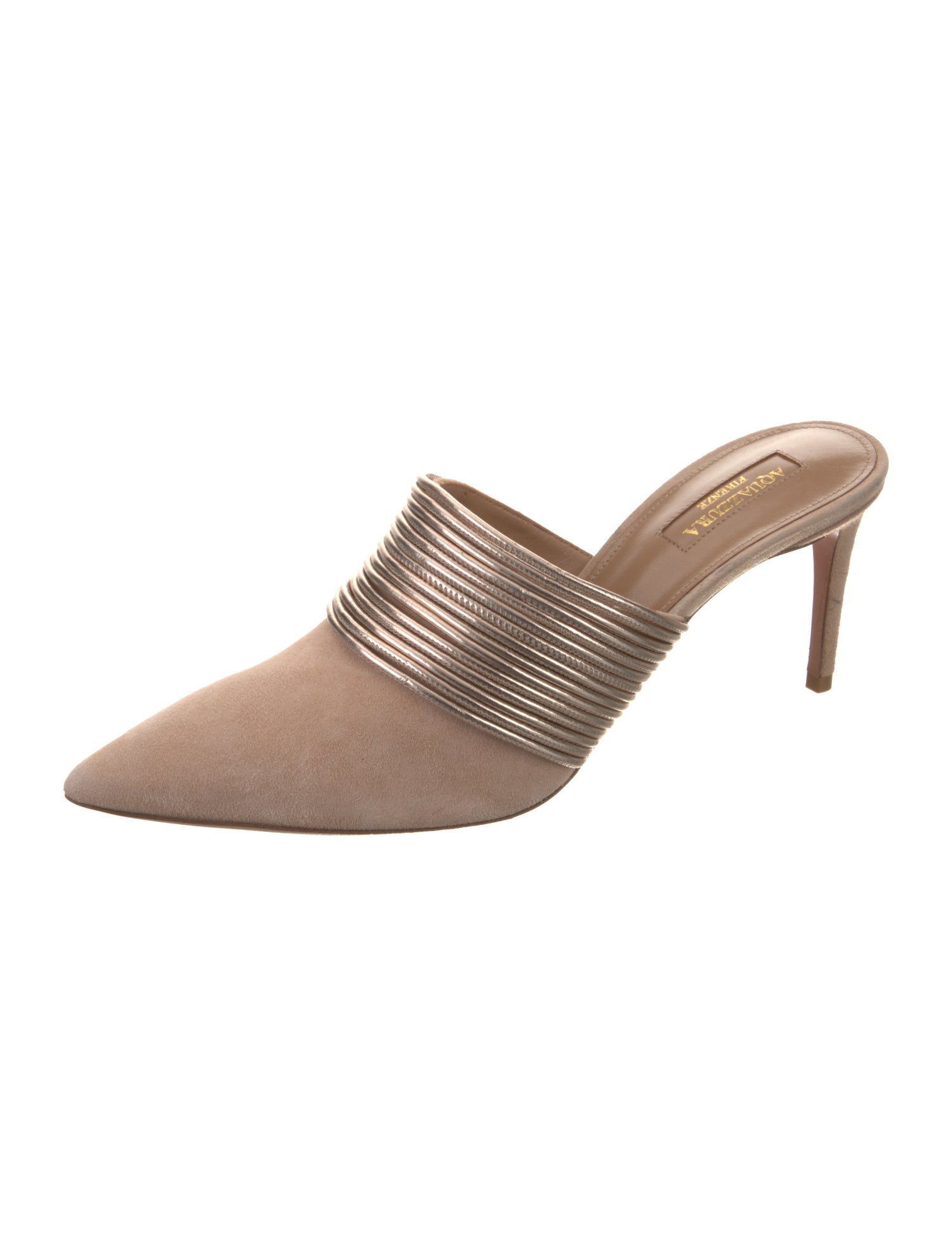 Aquazzura Suede Mules