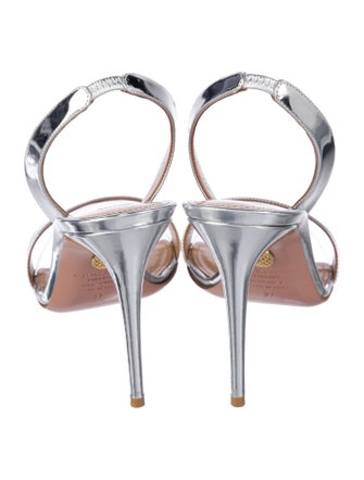 Aquazzura Patent Leather Slingback Sandals
