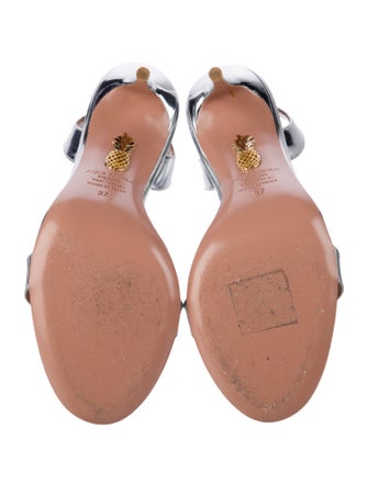 Aquazzura Patent Leather Slingback Sandals