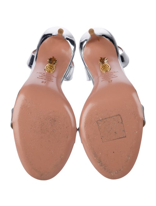 Aquazzura Patent Leather Slingback Sandals