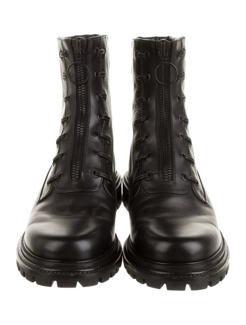 Aquazzura Leather Combat Boots