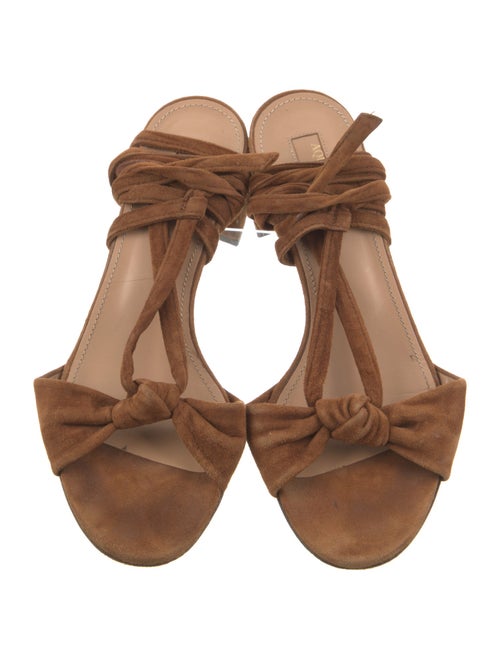 Aquazzura Suede Slingback Sandals