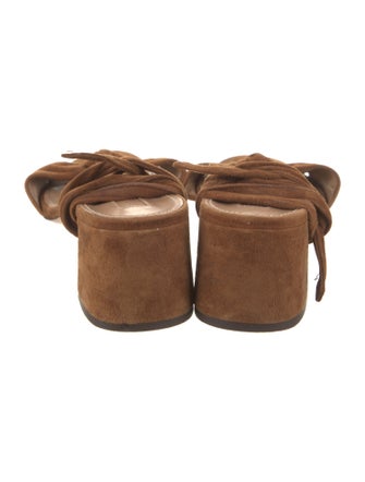 Aquazzura Suede Slingback Sandals